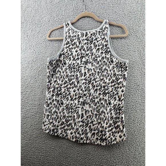 Karen Neuburger Live Love Lounge Leopard Print Tank Top Size M - Picture 2 of 5